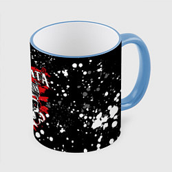 Кружка 3D Stigmata, цвет: 3D-небесно-голубой кант