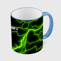 Кружка 3D MINECRAFT STORM, цвет: 3D-небесно-голубой кант