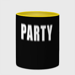 Кружка 3D Hard PARTY, цвет: 3D-белый + желтый — фото 2