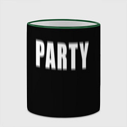 Кружка 3D Hard PARTY, цвет: 3D-зеленый кант — фото 2
