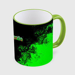Кружка 3D Terraria, цвет: 3D-светло-зеленый кант