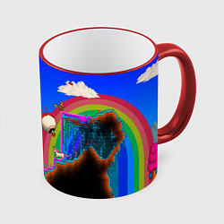 Кружка 3D TERRARIA GAME, цвет: 3D-красный кант