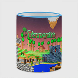 Кружка 3D Terraria, цвет: 3D-небесно-голубой кант — фото 2