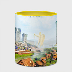 Кружка 3D ГЕРОИ МЕЧА И МАГИИ, цвет: 3D-белый + желтый — фото 2