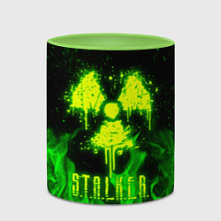 Кружка 3D STALKER 2, цвет: 3D-белый + светло-зеленый — фото 2