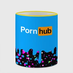 Кружка 3D PornHub, цвет: 3D-желтый кант — фото 2