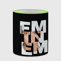 Кружка 3D Eminem, цвет: 3D-светло-зеленый кант — фото 2
