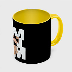 Кружка 3D Eminem, цвет: 3D-белый + желтый