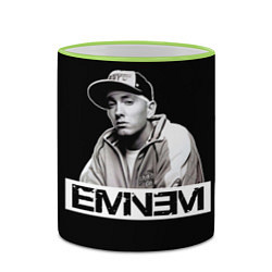 Кружка 3D Eminem, цвет: 3D-светло-зеленый кант — фото 2