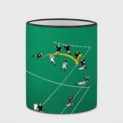 Кружка 3D Игра в регби, цвет: 3D-черный кант — фото 2