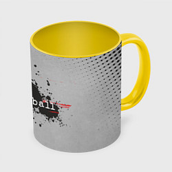Кружка 3D Handball, цвет: 3D-белый + желтый