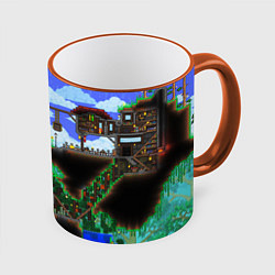 Кружка 3D TERRARIA, цвет: 3D-оранжевый кант