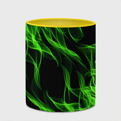 Кружка 3D TOXIC FLAME, цвет: 3D-белый + желтый — фото 2