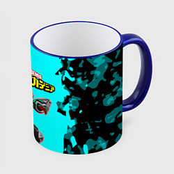 Кружка цветная MY HERO ACADEMIA на синем