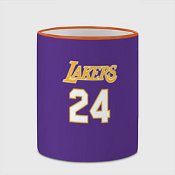 Кружка 3D Los Angeles Lakers Kobe Brya, цвет: 3D-оранжевый кант — фото 2