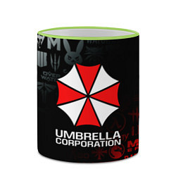 Кружка 3D RESIDENT EVIL UMBRELLA CORP, цвет: 3D-светло-зеленый кант — фото 2