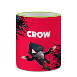 Кружка 3D BRAWL STARS CROW, цвет: 3D-светло-зеленый кант — фото 2