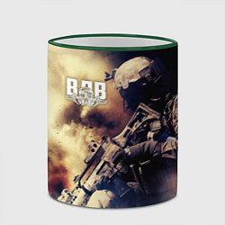 Кружка 3D ВДВ, цвет: 3D-зеленый кант — фото 2