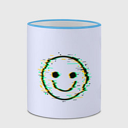 Кружка 3D Smile, цвет: 3D-небесно-голубой кант — фото 2
