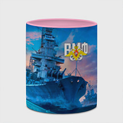 Кружка 3D ВМФ, цвет: 3D-белый + розовый — фото 2