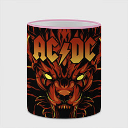 Кружка 3D ACDC, цвет: 3D-розовый кант — фото 2