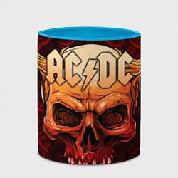 Кружка 3D ACDC, цвет: 3D-белый + небесно-голубой — фото 2