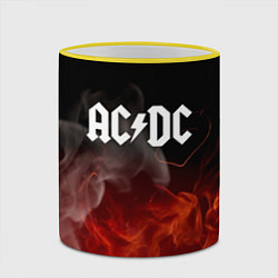 Кружка 3D AC DC, цвет: 3D-желтый кант — фото 2