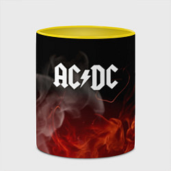 Кружка 3D AC DC, цвет: 3D-белый + желтый — фото 2