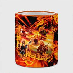 Кружка 3D Judas Priest, цвет: 3D-оранжевый кант — фото 2