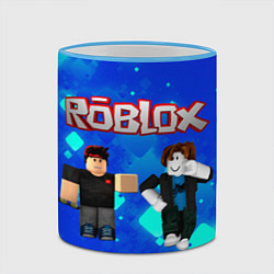 Кружка 3D ROBLOX, цвет: 3D-небесно-голубой кант — фото 2