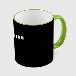 Кружка 3D Minimalism, цвет: 3D-светло-зеленый кант