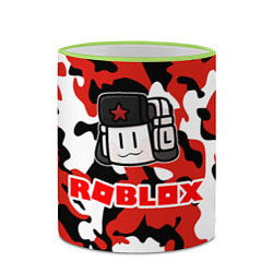 Кружка 3D ROBLOX, цвет: 3D-светло-зеленый кант — фото 2