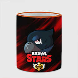 Кружка 3D BRAWL STARS CROW, цвет: 3D-оранжевый кант — фото 2