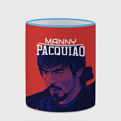 Кружка 3D Manny Pacquiao, цвет: 3D-небесно-голубой кант — фото 2