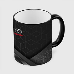 Кружка 3D TOYOTA, цвет: 3D-черный кант