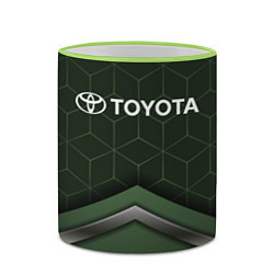 Кружка 3D TOYOTA, цвет: 3D-светло-зеленый кант — фото 2