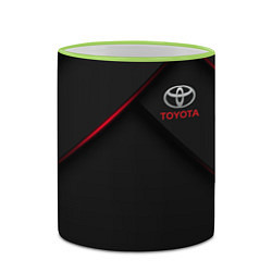 Кружка 3D TOYOTA, цвет: 3D-светло-зеленый кант — фото 2