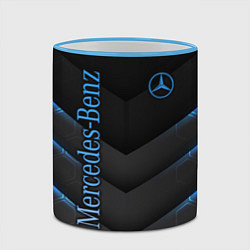 Кружка 3D Mercedes-Benz, цвет: 3D-небесно-голубой кант — фото 2