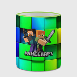 Кружка 3D MINECRAFT, цвет: 3D-светло-зеленый кант — фото 2