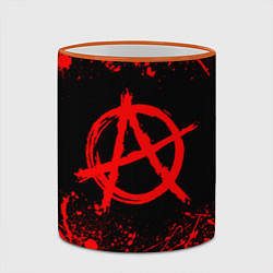 Кружка 3D АНАРХИЯ, цвет: 3D-оранжевый кант — фото 2