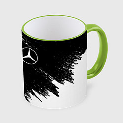 Кружка 3D MERCEDES, цвет: 3D-светло-зеленый кант