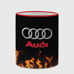 Кружка 3D AUDI, цвет: 3D-красный кант — фото 2