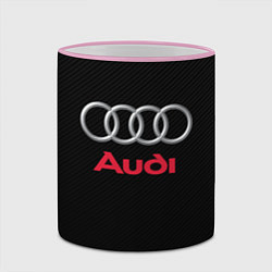 Кружка 3D AUDI, цвет: 3D-розовый кант — фото 2