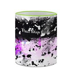 Кружка 3D THREE DAYS GRACE, цвет: 3D-светло-зеленый кант — фото 2