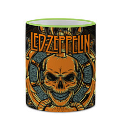 Кружка 3D Led Zeppelin, цвет: 3D-светло-зеленый кант — фото 2