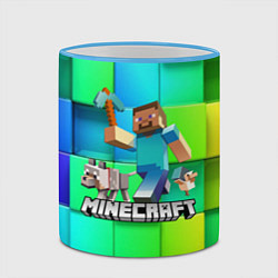 Кружка 3D MINECRAFT, цвет: 3D-небесно-голубой кант — фото 2