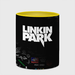 Кружка 3D LINKIN PARK, цвет: 3D-белый + желтый — фото 2