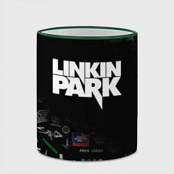 Кружка 3D LINKIN PARK, цвет: 3D-зеленый кант — фото 2