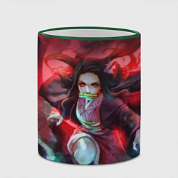 Кружка 3D KIMETSU NO YAIBA, цвет: 3D-зеленый кант — фото 2