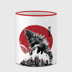 Кружка 3D GODZILLA, цвет: 3D-красный кант — фото 2